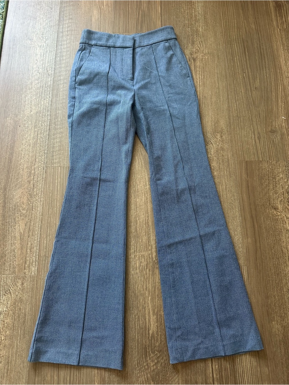 LOFT Tailored Light Blue Flare Pants